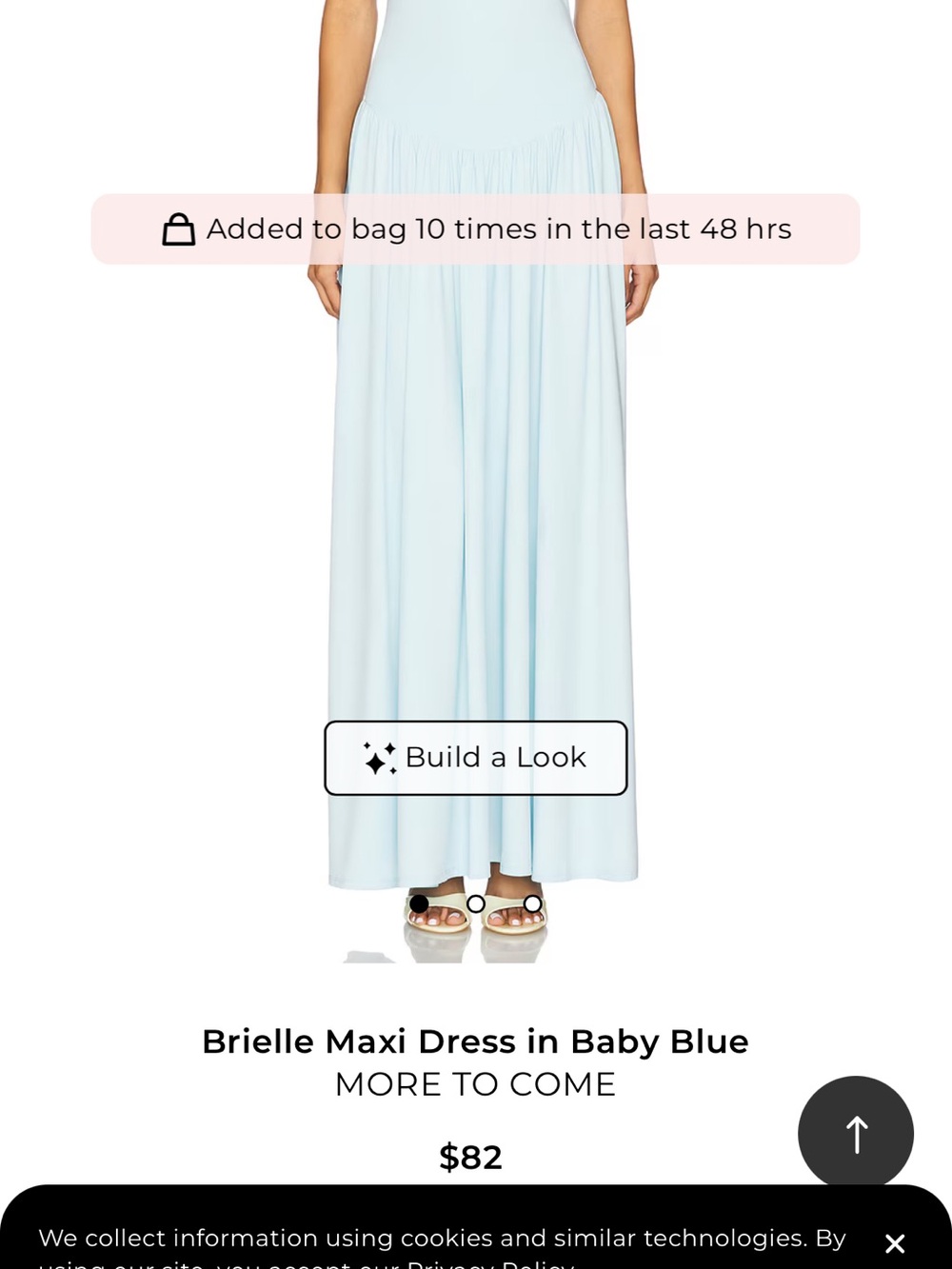 Girls' Maxi Dress in Baby Blue - Sleeveless Casual
